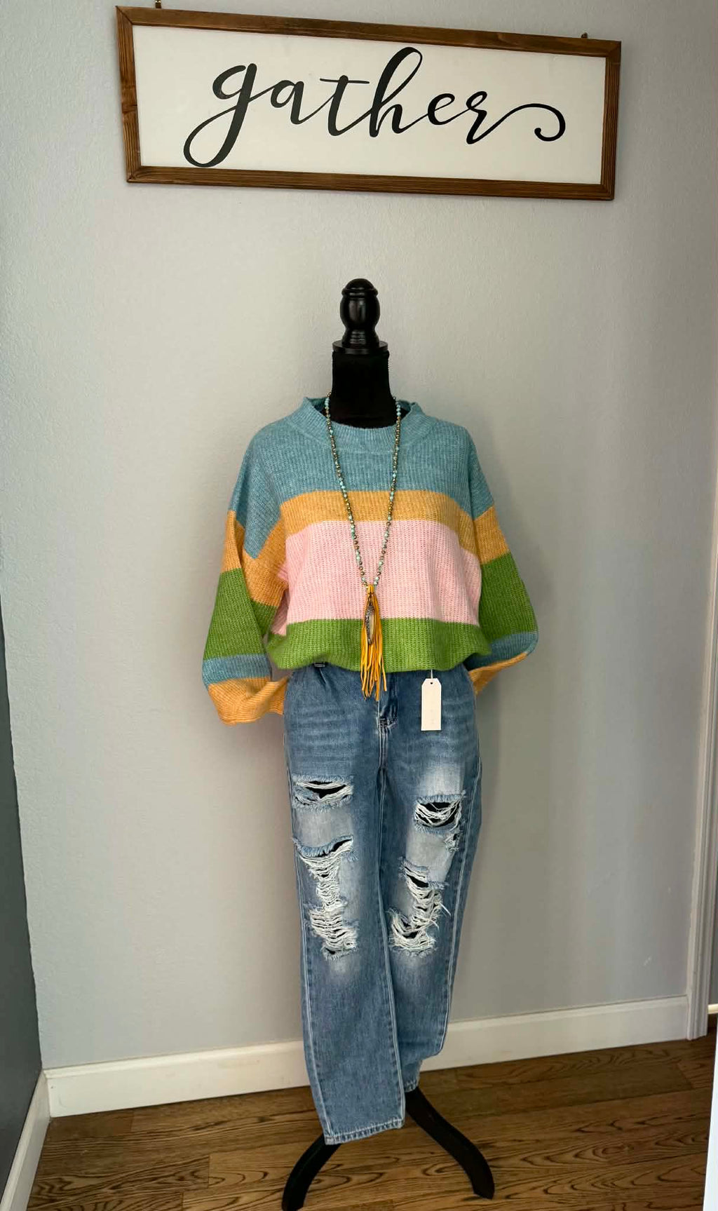 Stripe Pullover Sweater