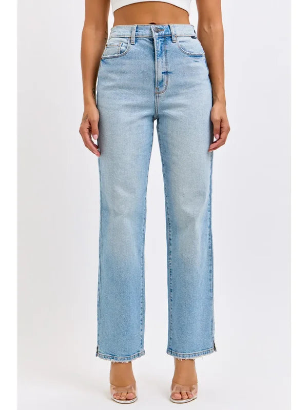 Super High Rise Dad Jeans / Mini Side Slits