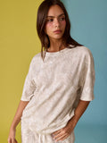 Camo Ribbed Loose Fit Shirt